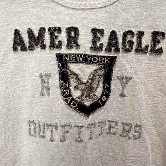 VTG Y2K American Eagle Muscle Tee Size XS Athletic Fit Stitched Logo - Picture 6 of 6